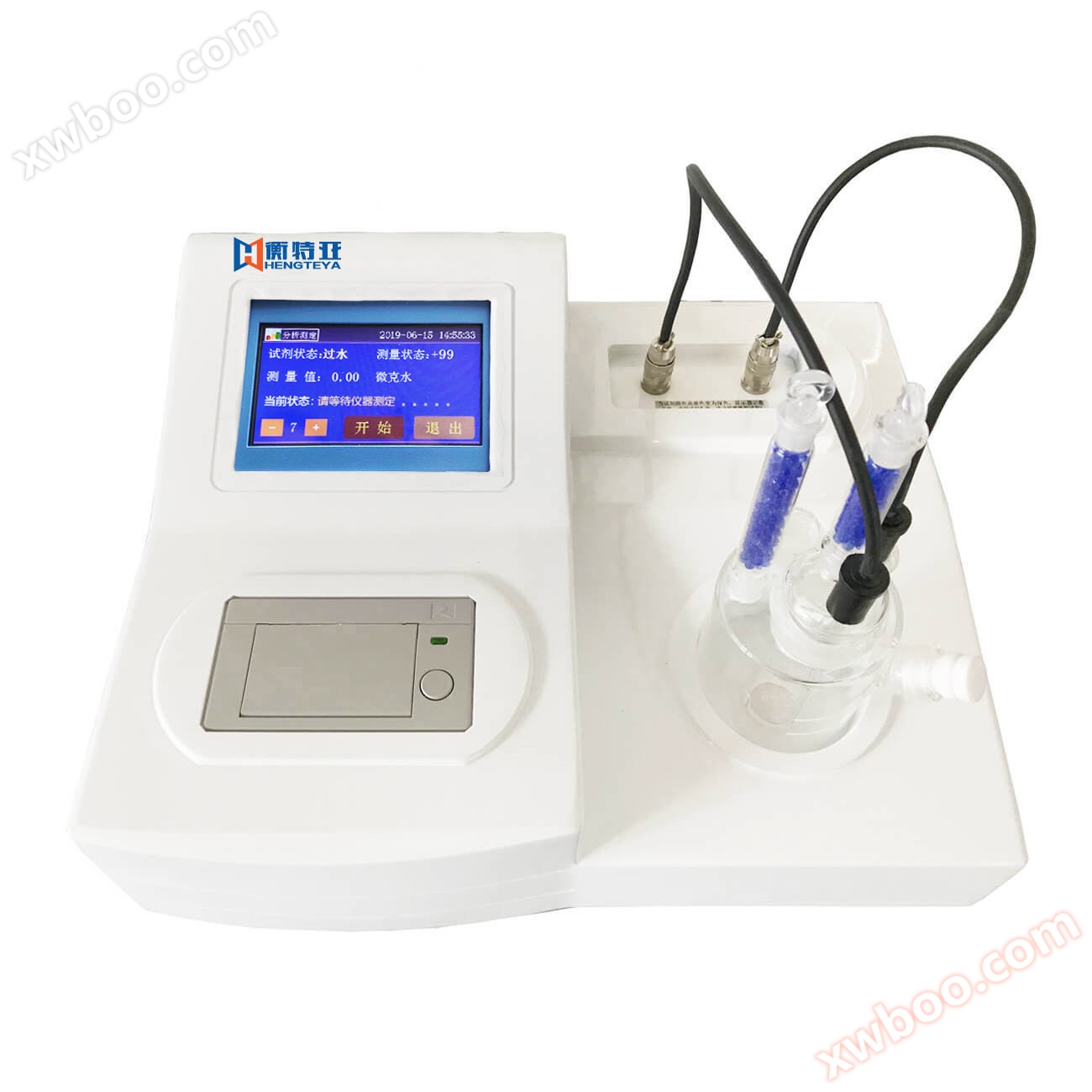 Автоматизированный прибор для испытания микровлаги химических реагентов