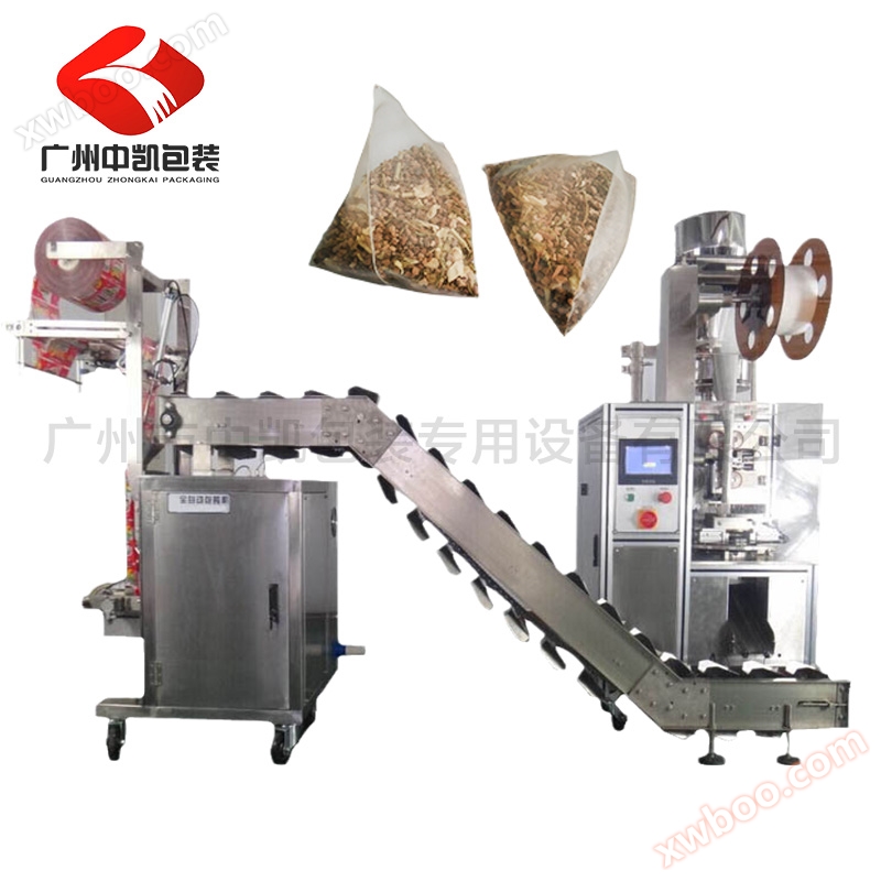 Volledig automatische nylon driehoekige zak thee verpakking machine zak thee verpakking machine